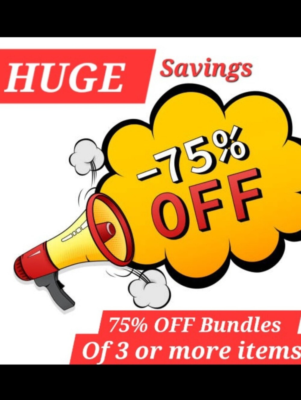 Huge SALE 75% Off Bundles Of 3 Or More Items. Shop Now ♡♡ Dont Miss Out♡♡
